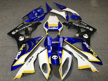 Carena Moto Honda CBR1000RR 2012-2016 - Bianco Blu Giallo Nero Lucido OroBet Fabbrica