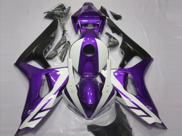 Carena Moto Honda CBR1000RR 2006-2007 - Viola Bianco Nero Opaco