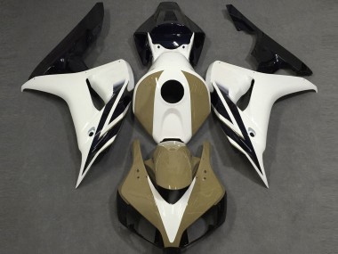 Carena Moto Honda CBR1000RR 2006-2007 - Bianco Tan Nero Lucido Fabbrica
