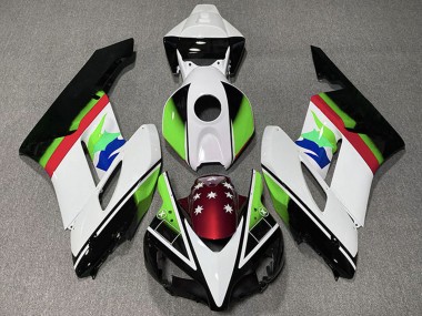 Carena Moto Honda CBR1000RR 2004-2005 - Bianco Verde Rosso Nero Lucido Stella Fabbrica