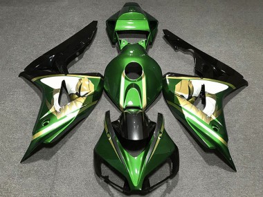 Carena Moto Honda CBR1000RR 2006-2007 - Verde Bianco Oro Nero Lucido Fabbrica