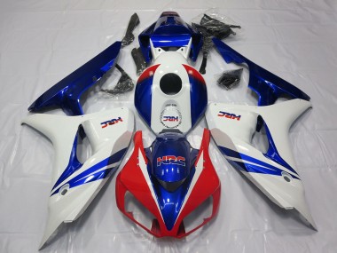 Carena Moto Honda CBR1000RR 2006-2007 - Bianco Rosso Blu HRC OEM Stile Fabbrica