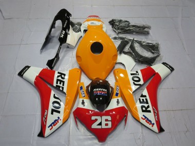 Carena Moto Honda CBR1000RR 2008-2011 - Arancia Bianco Rosso Nero Lucido Repsol 26 Fabbrica