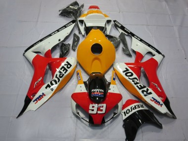 Carena Moto Honda CBR1000RR 2006-2007 - Arancia Bianco Rosso Nero Lucido Repsol HRC 93 Fabbrica