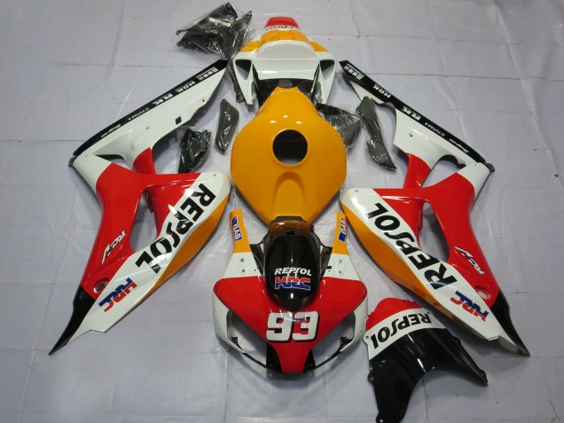 Carena Moto Honda CBR1000RR 2006-2007 - Arancia Bianco Rosso Nero Lucido Repsol HRC 93