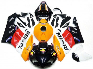 Kit Carena Moto Honda CBR1000RR 2004-2005 - Arancia Bianco Rosso Nero Lucido Repsol Fabbrica