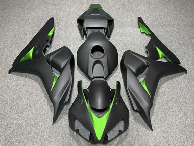 Carena Moto Honda CBR1000RR 2006-2007 - Nero Opaco Verde Fabbrica