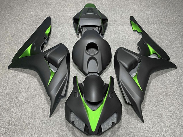 Carena Moto Honda CBR1000RR 2006-2007 - Nero Opaco Verde