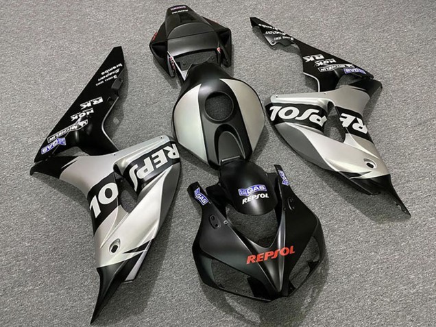 Carena Moto Honda CBR1000RR 2006-2007 - Argento Nero Opaco Repsol