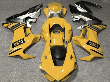 Carena Moto Honda CBR1000RR 2017-2023 - Mustard Giallo Bianco Argento Nero Lucido DSI Fabbrica