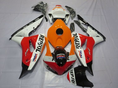 Carena Moto Honda CBR1000RR 2006-2007 - Arancia Bianco Rosso Nero Lucido Repsol HRC Fabbrica