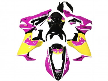 Carena Moto Honda CBR1000RR 2017-2023 - Rosa Giallo Nero Lucido Red Bull Fabbrica
