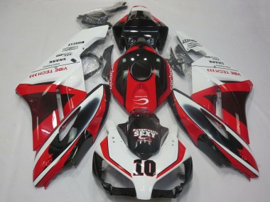 Carena Moto Honda CBR1000RR 2004-2005 - Bianco Rosso Nero Lucido Sexy VIBE TECH Fabbrica