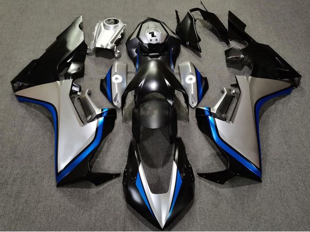 Carena Moto Honda CBR1000RR 2017-2023 - Argento Blu Nero Lucido