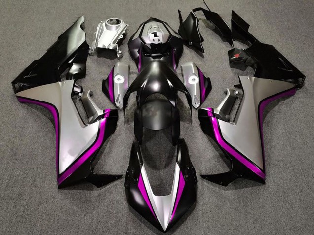 Carena Moto Honda CBR1000RR 2017-2023 - Argento Rosa Nero Lucido