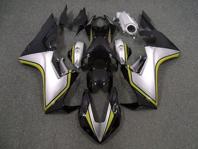 Carena Moto Honda CBR1000RR 2017-2023 - Argento Giallo Nero Lucido