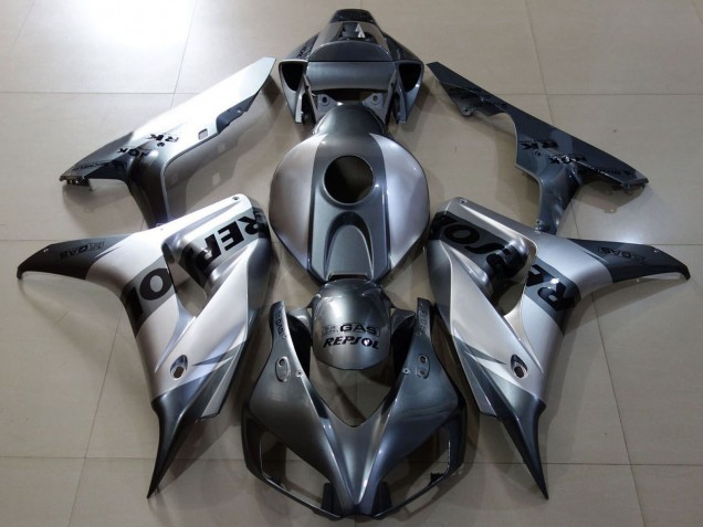 Carena Moto Honda CBR1000RR 2006-2007 - Argento Grigio Nero Repsol