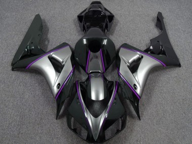 Carena Moto Honda CBR1000RR 2006-2007 - Argento Viola Nero Lucido Gessato Fabbrica