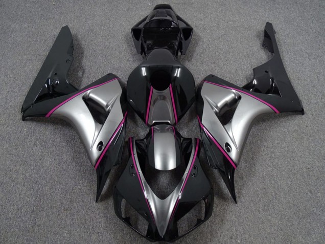 Carena Moto Honda CBR1000RR 2006-2007 - Argento Rosa Nero Lucido Gessato