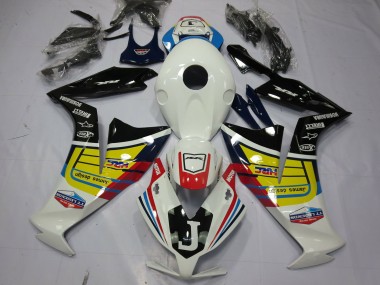 Carena Moto Honda CBR1000RR 2012-2016 - Bianco Giallo Nero Lucido Fabbrica