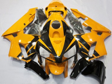 Carena Moto Honda CBR600RR 2005-2006 - Luminoso Arancia Nero Lucido Design Fabbrica