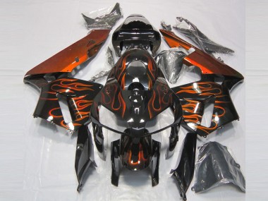 Carena Moto Honda CBR600RR 2005-2006 - Nero Lucido Arancia Fiamma Fabbrica