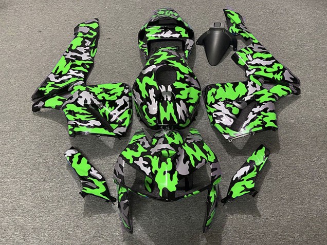 Carena Moto Honda CBR600RR 2005-2006 - Camouflage Verde