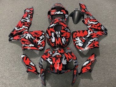 Carena Moto Honda CBR600RR 2005-2006 - Camouflage Rosso Fabbrica