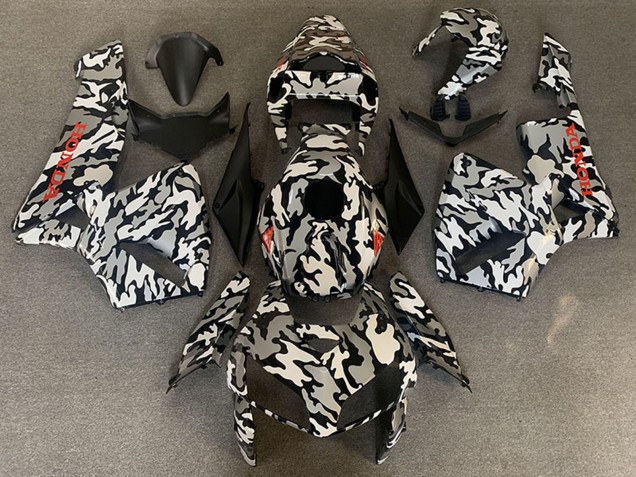 Carena Moto Honda CBR600RR 2005-2006 - Camouflage Rosso Decals