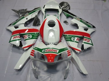 Carena Moto Honda CBR600RR 2003-2004 - Bianco Rosso Verde Castrol Fabbrica
