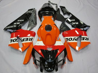Carena Moto Honda CBR600RR 2005-2006 - Arancia Bianco Rosso Nero Lucido Repsol Fabbrica