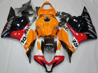 Carena Moto Honda CBR600RR 2009-2012 - Arancia Bianco Rosso Nero Lucido Repsol Fabbrica