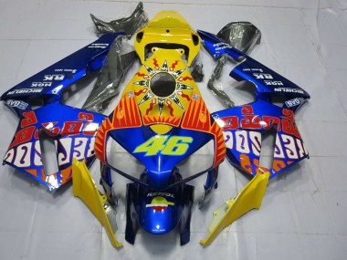 Carena Moto Honda CBR600RR 2005-2006 - Giallo Blu Rossi 46 Fabbrica
