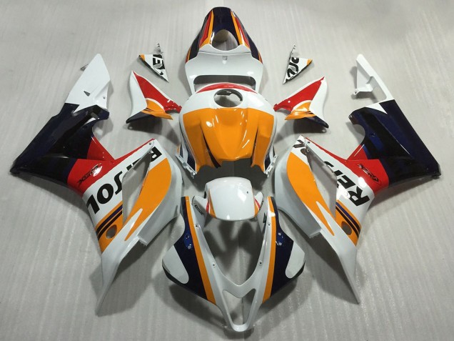 Carena Moto Honda CBR600RR 2007-2008 - Arancia Bianco Rosso Nero Lucido Repsol Stile