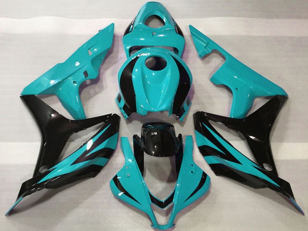 Carena Moto Honda CBR600RR 2007-2008 - Ciano Blu Nero Lucido OEM Stile