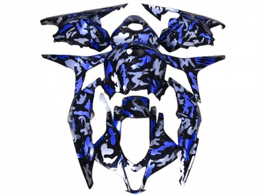 Carena Moto Honda CBR600RR 2009-2012 - Blu Bianco Camouflage Fabbrica