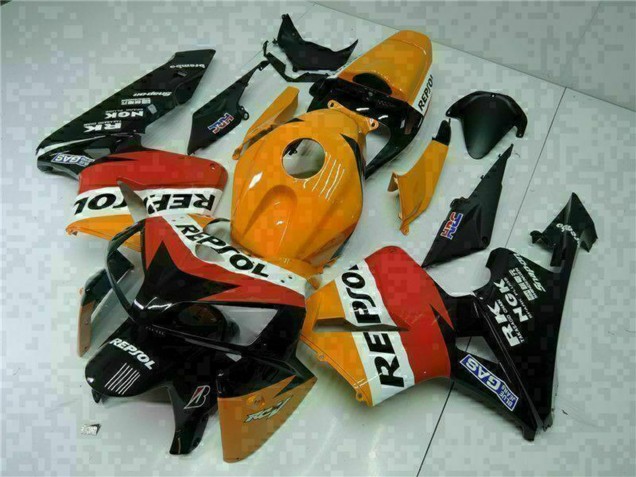 Carena Moto Honda CBR600RR 2005-2006 - Arancia Bianco Rosso Nero Repsol