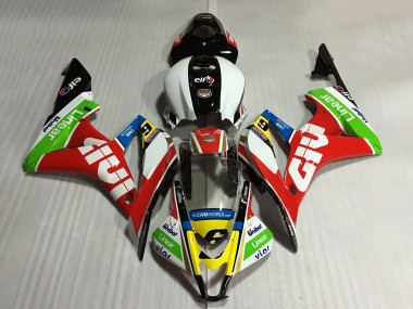 Carena Moto Honda CBR600RR 2007-2008 - Bianco Rosso Verde Giallo Nero Lucido Givi 6 Fabbrica