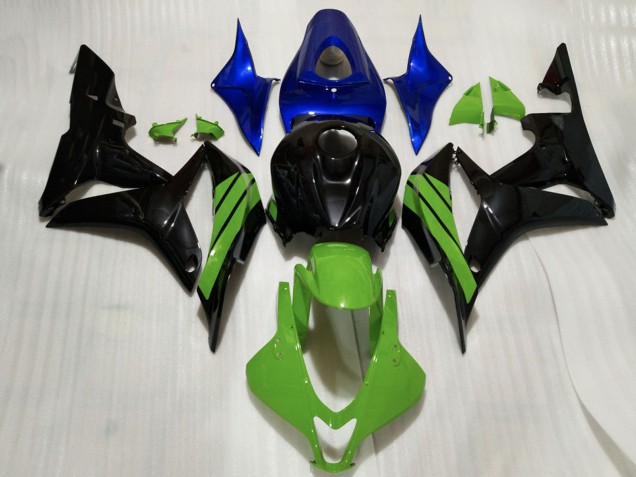 Carena Moto Honda CBR600RR 2007-2008 - Blu Verde Nero Lucido
