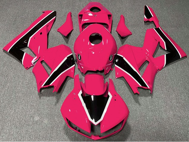 Carene Moto Honda CBR600RR 2013-2026 - Rosa Bianco Nero Lucido