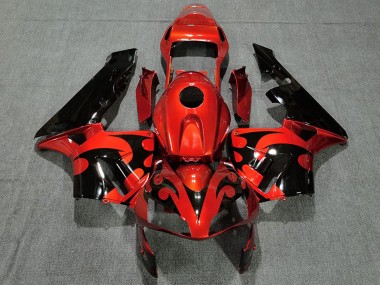 Carena Moto Honda CBR600RR 2003-2004 - Rosso Nero Lucido Fabbrica