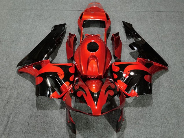 Carena Moto Honda CBR600RR 2003-2004 - Rosso Nero Lucido