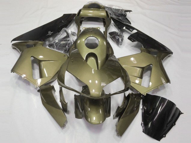Carena Moto Honda CBR600RR 2003-2004 - Olive Nero Lucido