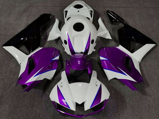 Carene Moto Honda CBR600RR 2013-2026 - Bianco Viola Blu Nero Lucido