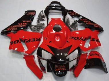 Carena Moto Honda CBR600RR 2003-2004 - Rosso Nero Lucido Repsol Fabbrica