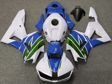 Carene Moto Honda CBR600RR 2013-2026 - Bianco Blu Verde Fabbrica