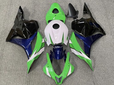 Carena Moto Honda CBR600RR 2009-2012 - Bianco Verde Blu Nero Lucido Fabbrica