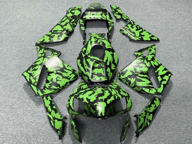 Carena Moto Honda CBR600RR 2003-2004 - Verde Nero Camouflage Fabbrica
