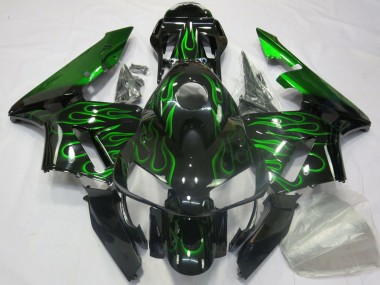 Carena Moto Honda CBR600RR 2003-2004 - Nero Lucido Blu Fiamma Fabbrica