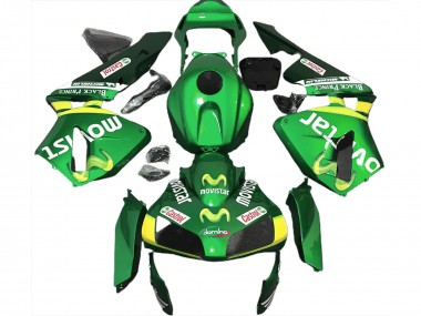 Carena Moto Honda CBR600RR 2003-2004 - Verde Giallo MoviStar Fabbrica